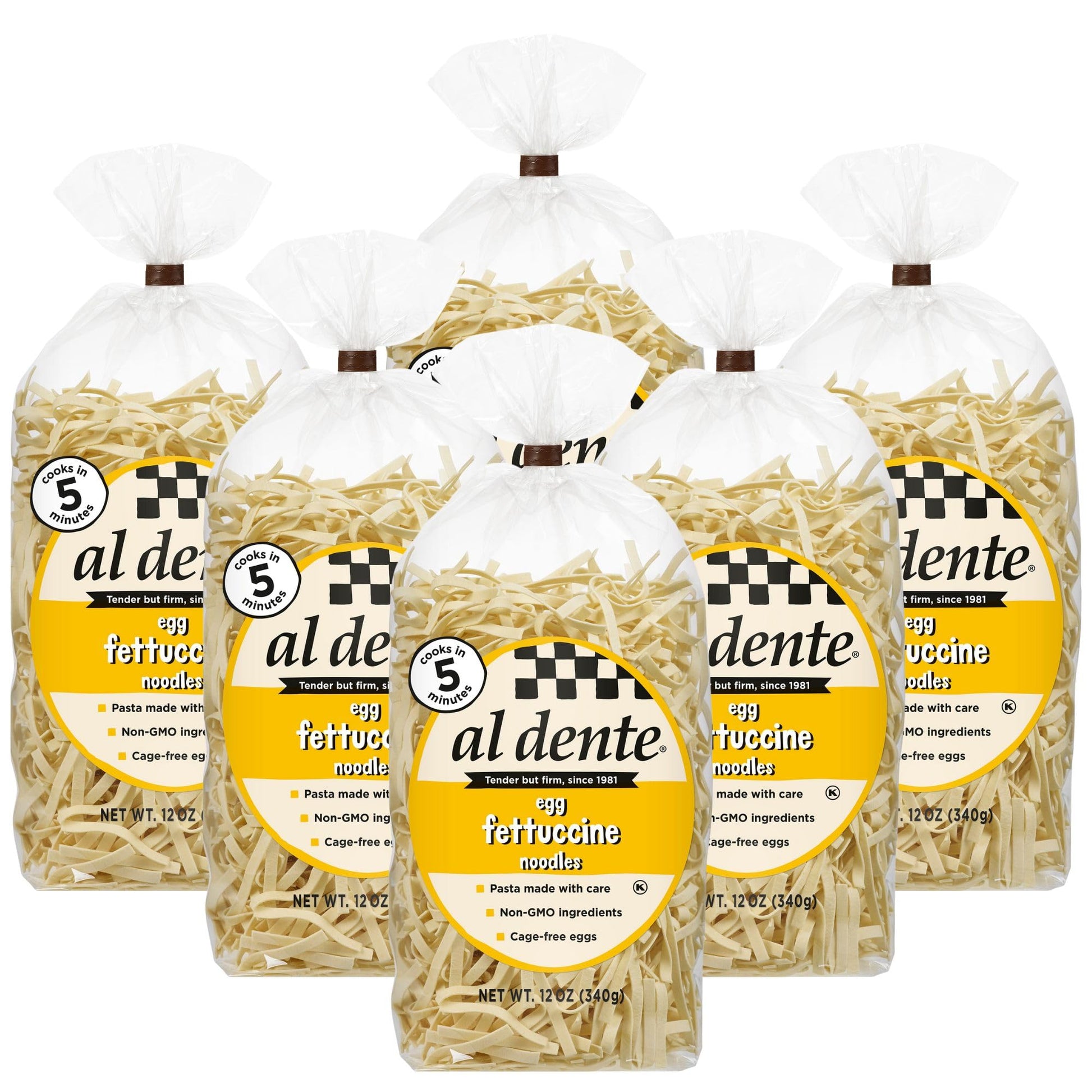 Al Dente Egg Fettuccine - All-Natural, Hand-Crafted Egg Pasta. Delicious And Versatile - Traditional Pasta Noodles Made With Cag