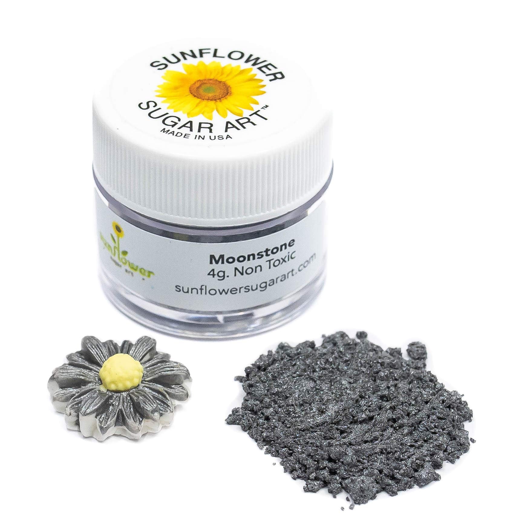 Moonstone Edible Luster Dust | 6 Grams Food Grade Cake Dust Shimmer Powdered, Edible Metallic Powder Food Coloring for Cake Deco