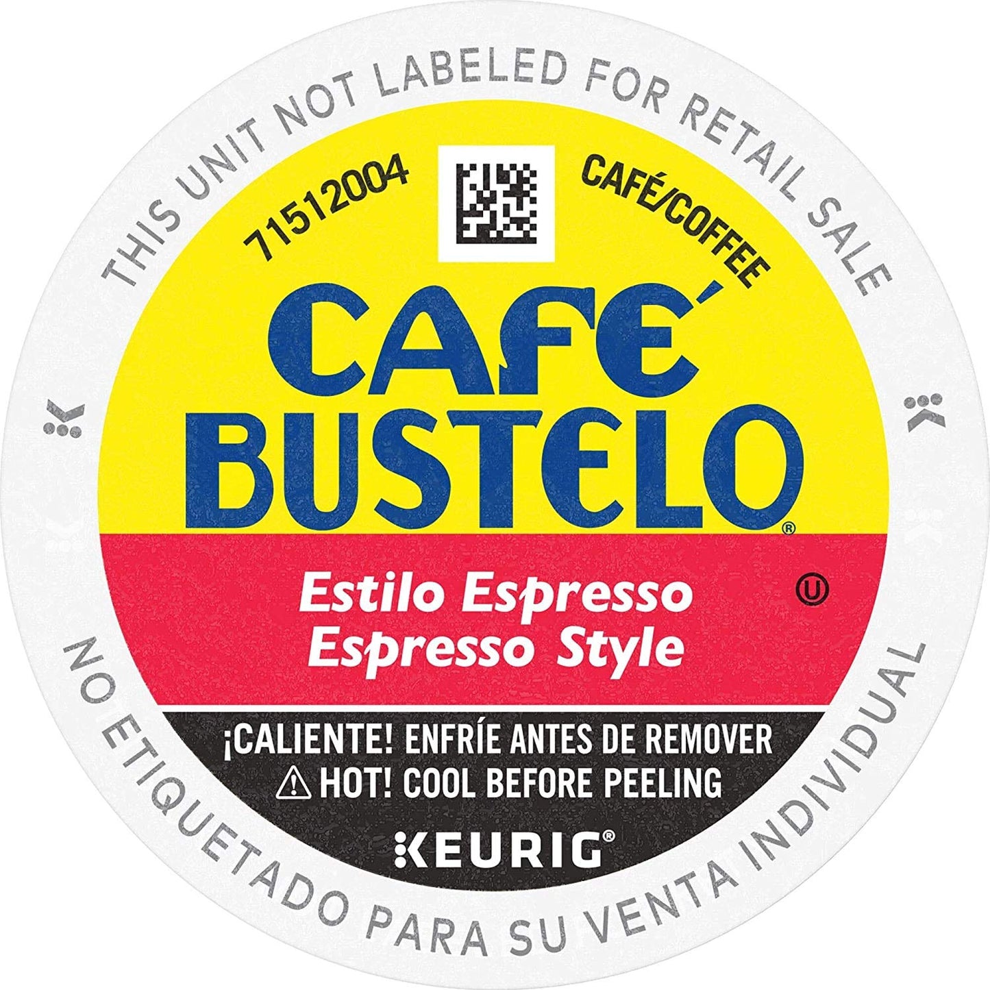 Café Bustelo Espresso K-Cups, Cuban Coffee, 18 Count (Pack of 2)