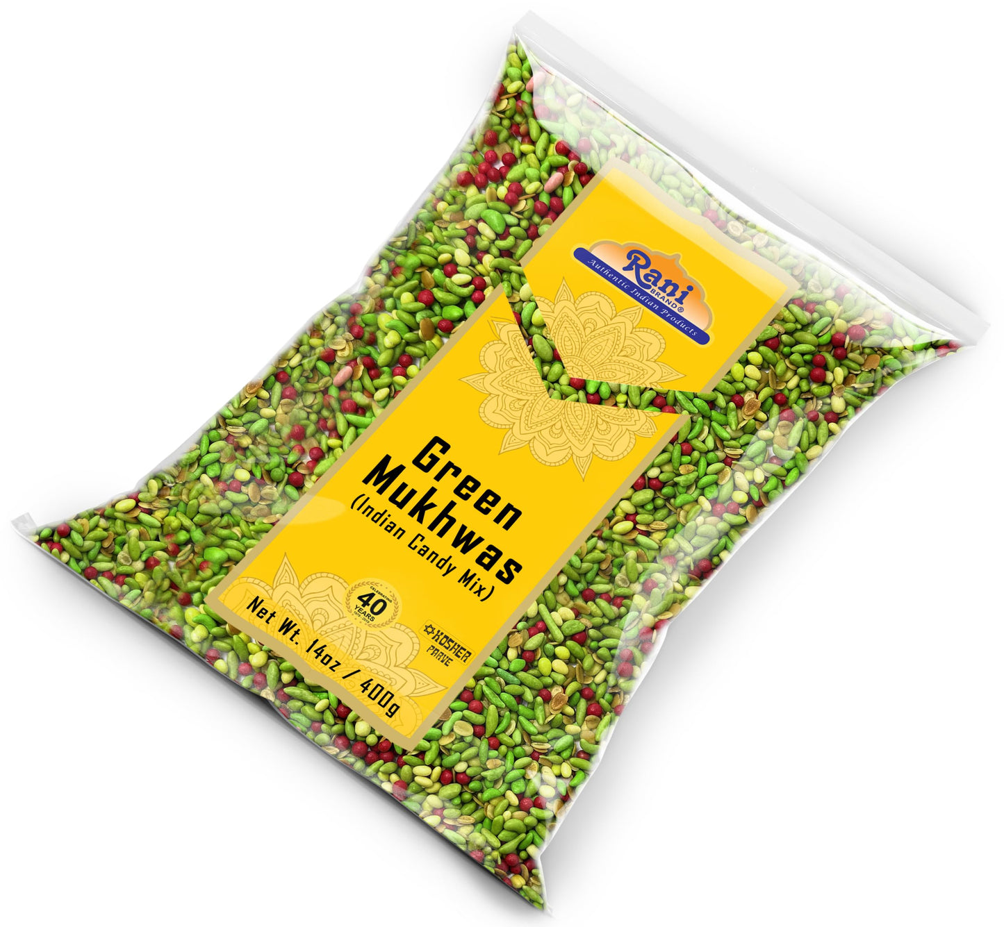Rani Green Mukhwas (Special Digestive Treat) 14Oz (400G) ~ Vegan | Indian Candy Mouth Freshener | Kosher