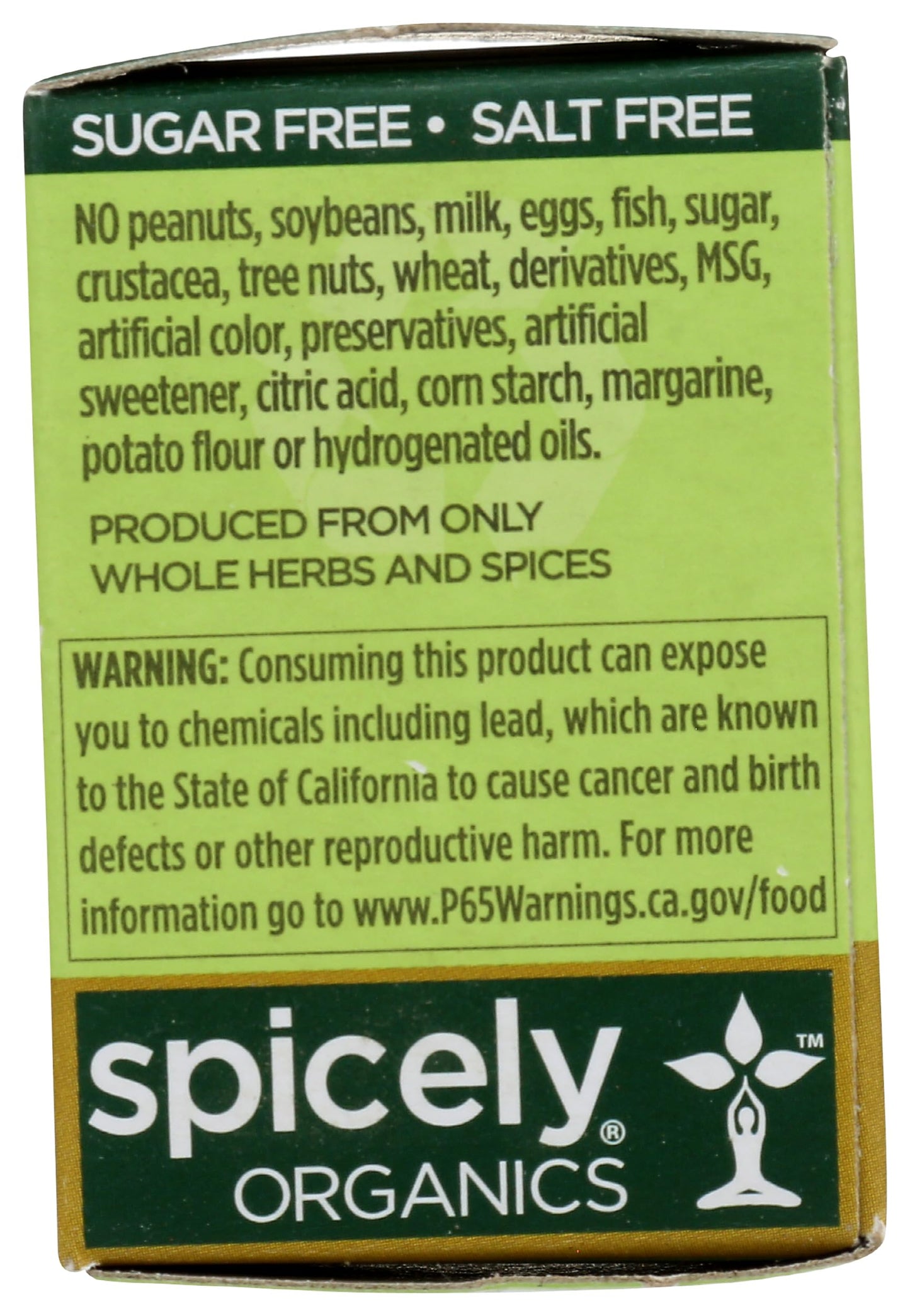 Spicely Organic Basil 0.1 Oz Certified Gluten Free