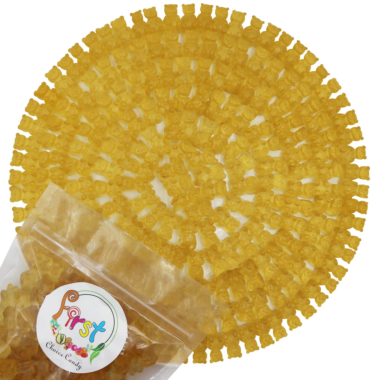 FirstChoiceCandy Gummy Bears (Pineapple, 5 Pound (Pack of 1))