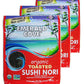 Emerald Cove Organic Nori Sheets for Sushi, Onigiri, Wraps, Non-GMO, Roasted Nori, Resealable Package, Product of Korea, 10 Shee
