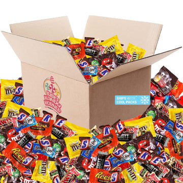Assorted Chocolate Candy Mix - Individually Wrapped Milk  Dark  and White Chocolates - 5lb Bulk Variety Pack for Snacking  Sharing  and Gifting - Ideal for Home  Office  and Events