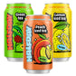 Halfday Prebiotic Iced Tea Variety Pack, Lemon & Peach, Low Sugar, 12 Fl Oz (Pack of 12), Gluten Free, Natural Caffeine