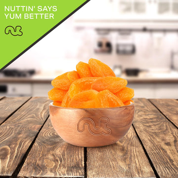 Nut Cravings Dry Fruits - Sun Dried Turkish Apricots, No Sugar Added (8Oz - 1 Pack) Packed Fresh In Resealable Bag - Sweet Snack