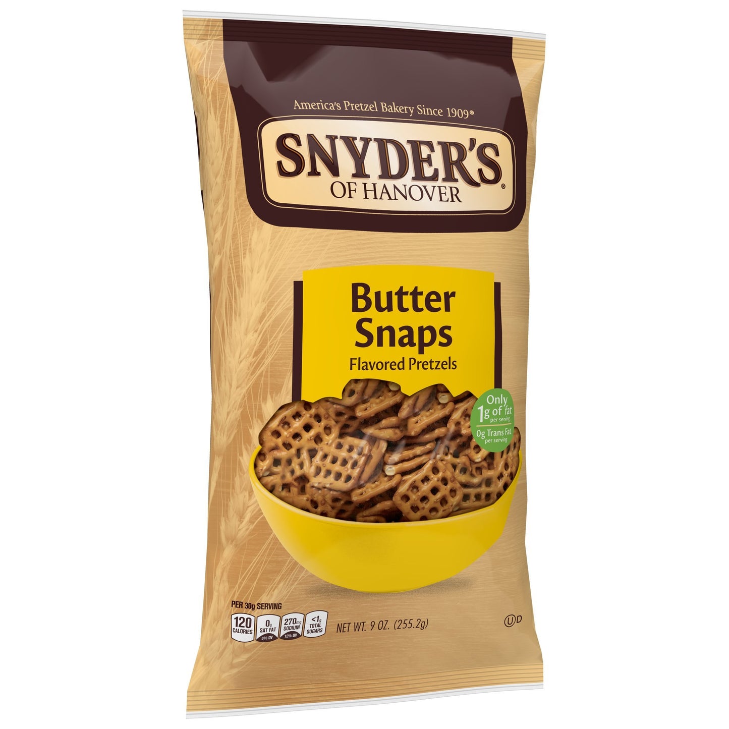 Snyders of Hanover Pretzels, Butter Snaps, 9 Ounce (Pack of 12)