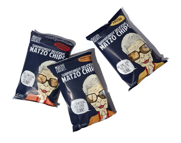 Matzo Chips, Variety Pack (Everything, Salted, Cinnamon Sugared) From The Matzo Project, Kosher, Vegan, Nut-Free, No Trans Fat, 