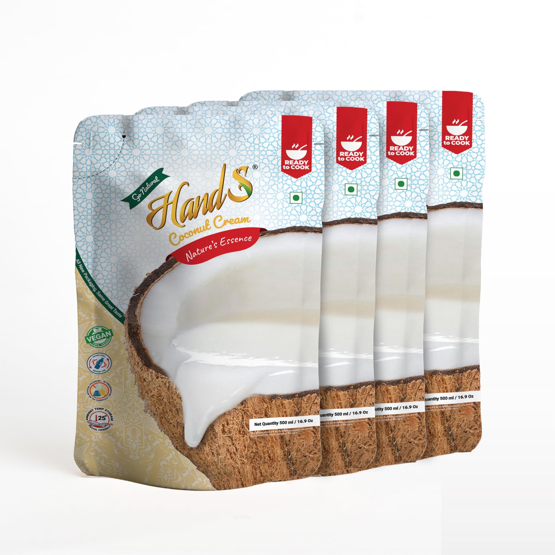 HandS Coconut Milk 22% Fat, Extract of 2 Creamy Coconuts, Dairy Free, Real Homemade Taste No Added Sugar, Vegan and Keto Friend