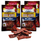 Bridgford Beef Jerky Honey BBQ - High Protein Snack, 10 oz Pack of 4, Naturally Smoked, Ready to Eat for On-the-Go Snacking