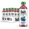 Bai Antioxidant Infused Water Beverage, Brasilia Blueberry, 18 Fl Oz Bottle, 12 Pack