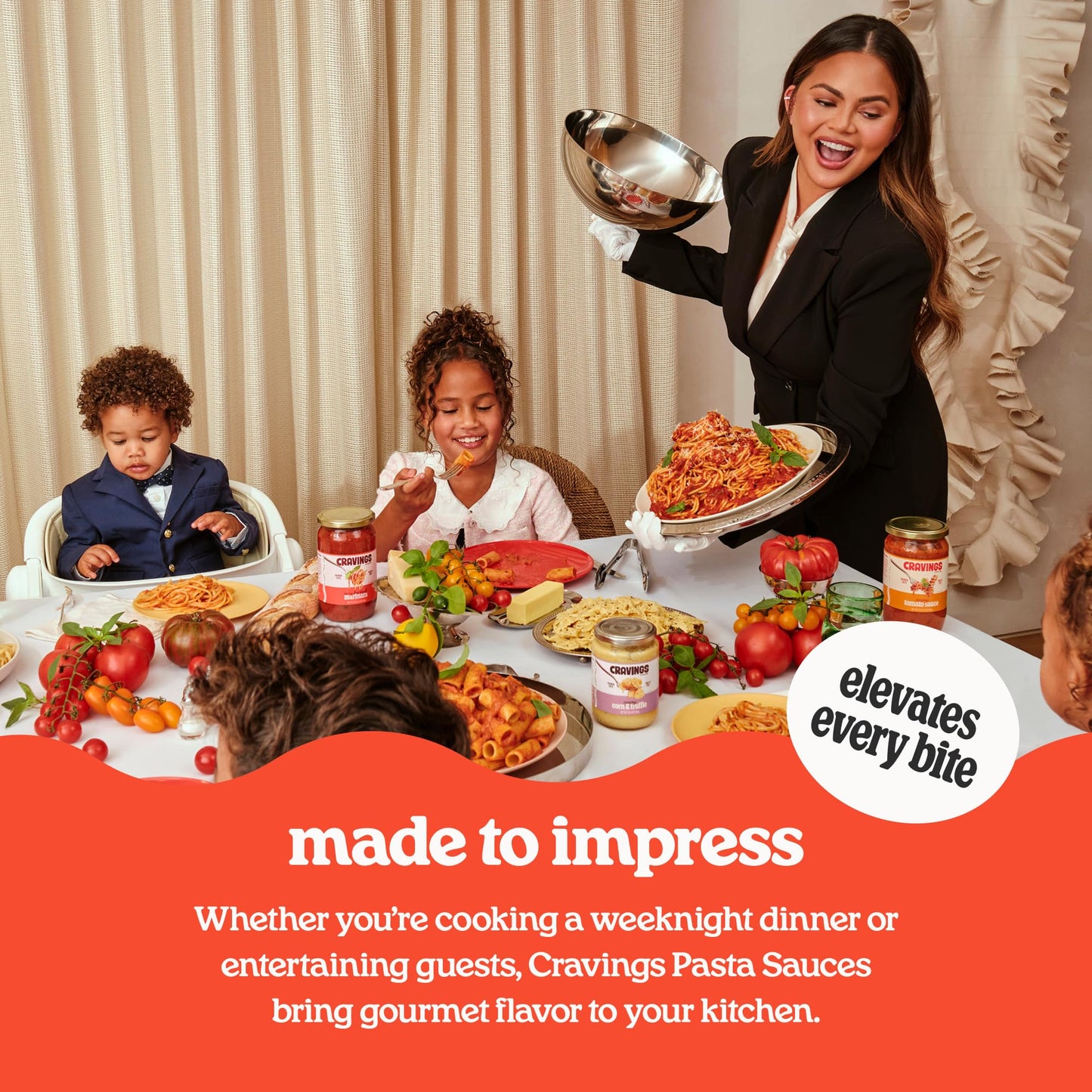 Cravings by Chrissy Teigen 2 Pack Spicy Miso Alfredo Pasta Sauce | Creamy Italian Alfredo Sauce Jar with Cheese & Chili | Import