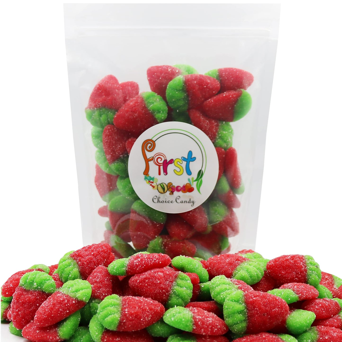 Firstchoicecandy Gummy Fruit Candy (Sour Strawberry, 5 Pound (Pack Of 1))