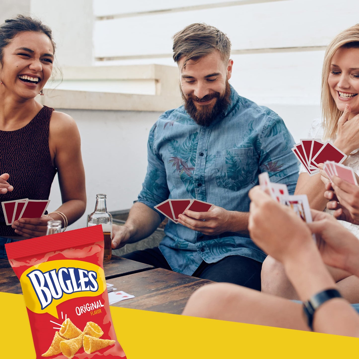 Bugles Original Crispy Corn Snacks, Snack Bag, 7.5 oz