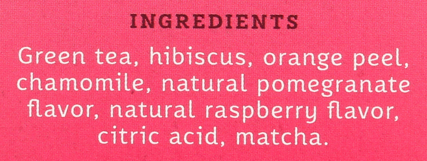 Stash Tea, Tea Pom Raspberry Matcha, 18 Count