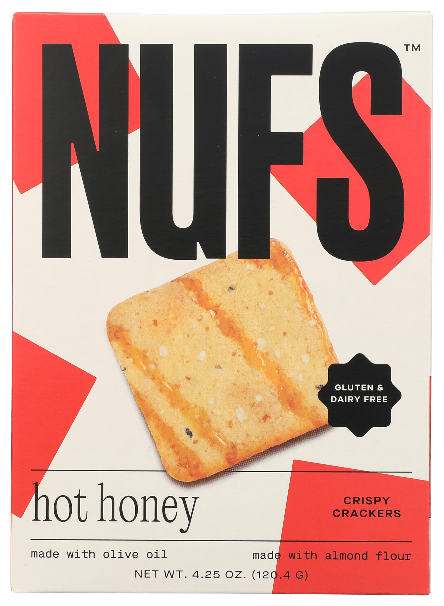 Nufs Hot Honey Crispy Crackers, 4.25 OZ