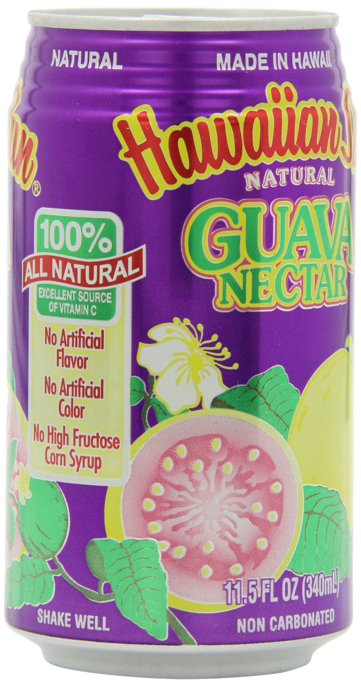 Hawaiian Sun Nectar, Guava, 11.5 Fl Oz (Pack of 24)