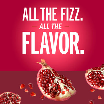 IZZE Sparkling Juice Beverage Blend, Pomegranate, No Sugar Added, 8.4 FL OZ - 24 Cans - Refreshing & Flavorful Drink
