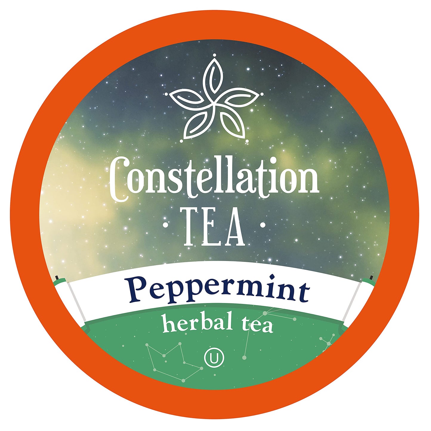 Constellation Tea Peppermint Herbal Tea Pods Compatible with K Cup Brewers, 40 Count