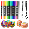 Edible Markers, 14 pcs Colorful Food Coloring Pens for Decorating Cookies, Fondant, Gum paste, Icing, Macarons, DIY Easter Eggs,