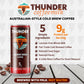 Thunder Coffeemilk Cold-Brewed Canned Coffee, 11 oz Latte, Convenient Grab & Go, 12 Pack