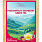 TeeLux Passionfruit Raspberry Green Tea, Passion Fruit & Raspberry Flavored Green Tea, Aromatic & Refreshing, 100 Count