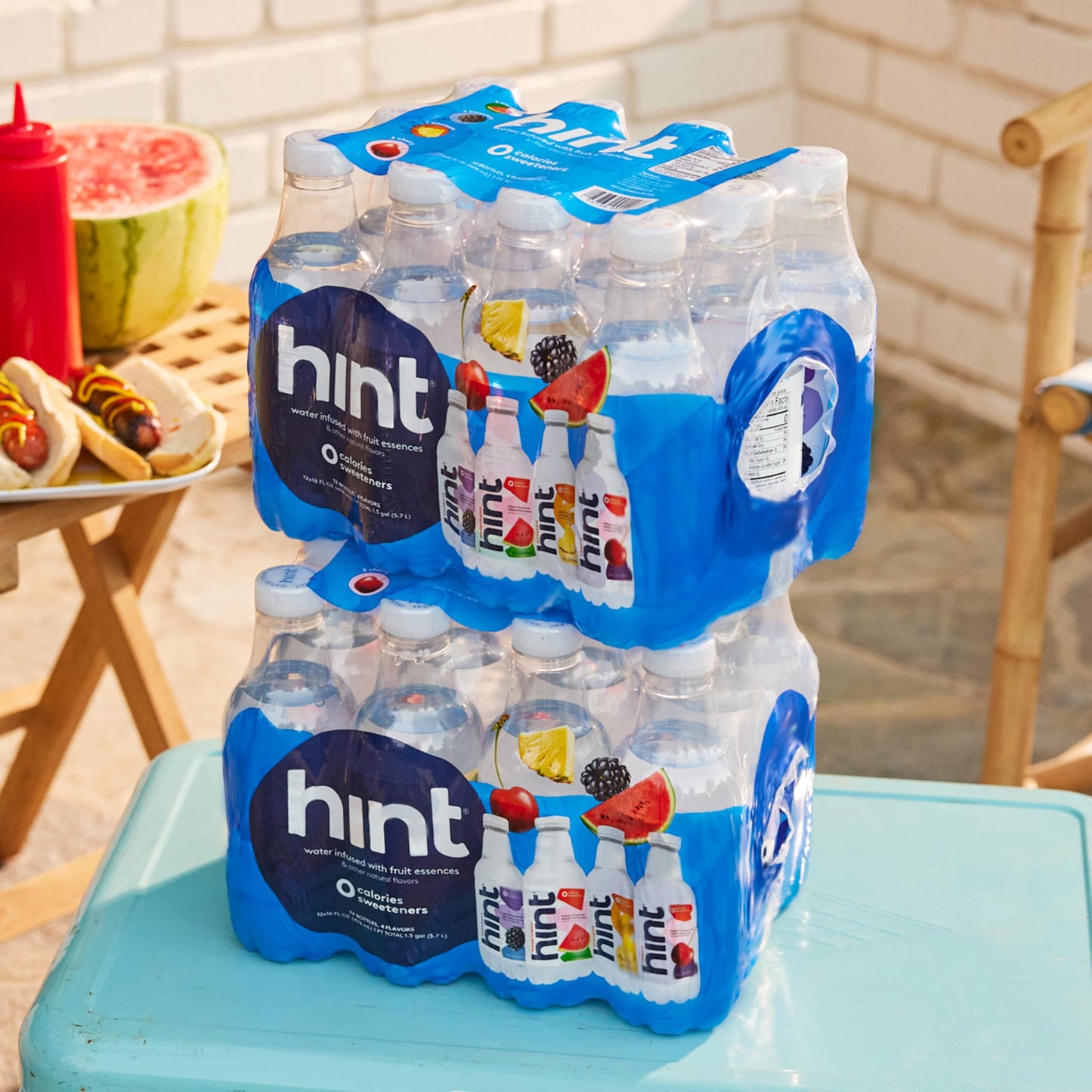 Hint Water Best Sellers Pack, 3 Bottles Each of: Watermelon, Blackberry, Cherry, and Pineapple, Zero Calories, Zero Sugar and Ze