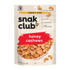 Snak Club Bags Honey Cashews, Crunchy, Glazed, Gluten-Free, Family Size, 10.5 Ounce