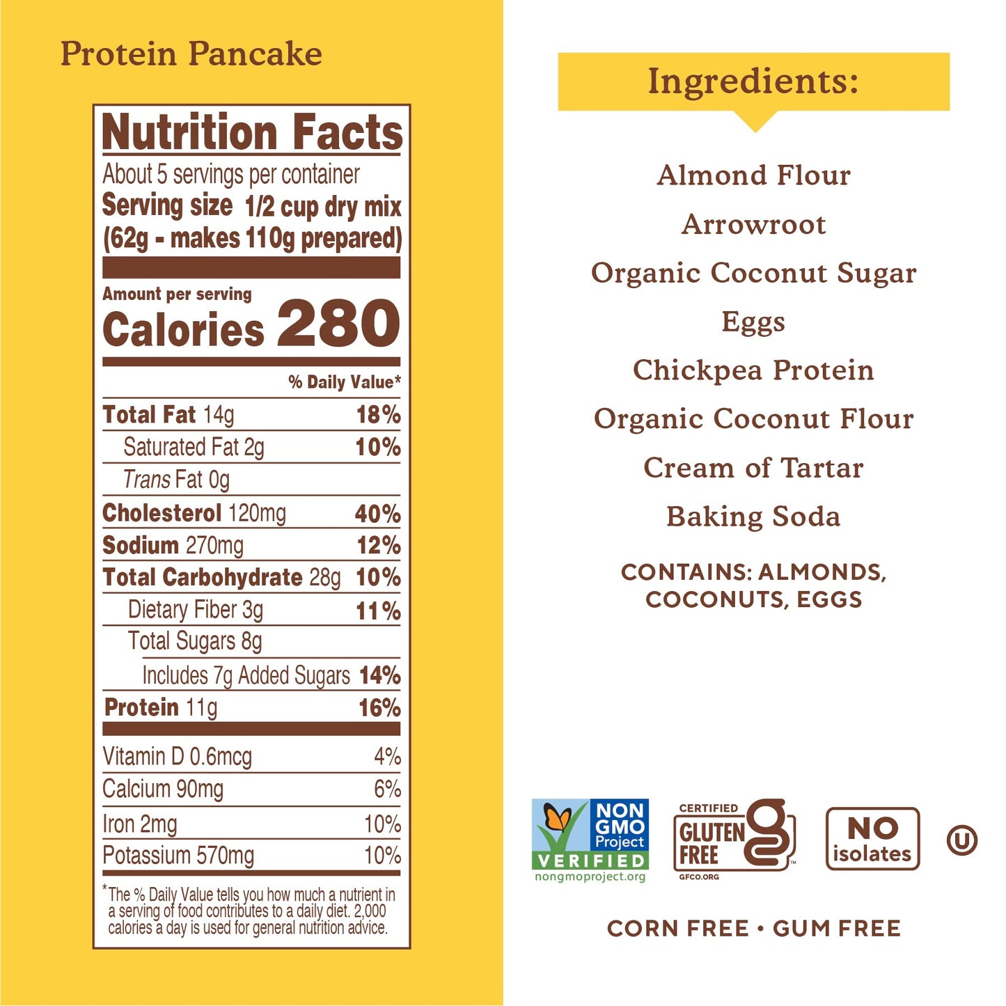 Simple Mills Almond Flour Pancake & Waffle Mix, Gluten Free, 10.4 Ounces, Pack of 6