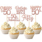 30Pcs Vintage 1973 Cupcake Toppers Glitter Fifty 50 Fabulous Happy 50Th Birthday Cupcake Picks Cheers To 50 Years For 50Th Birth