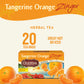 Celestial Seasonings Tangerine Orange Zinger Herbal Tea, Caffeine Free, 20 Bags, Pack of 6