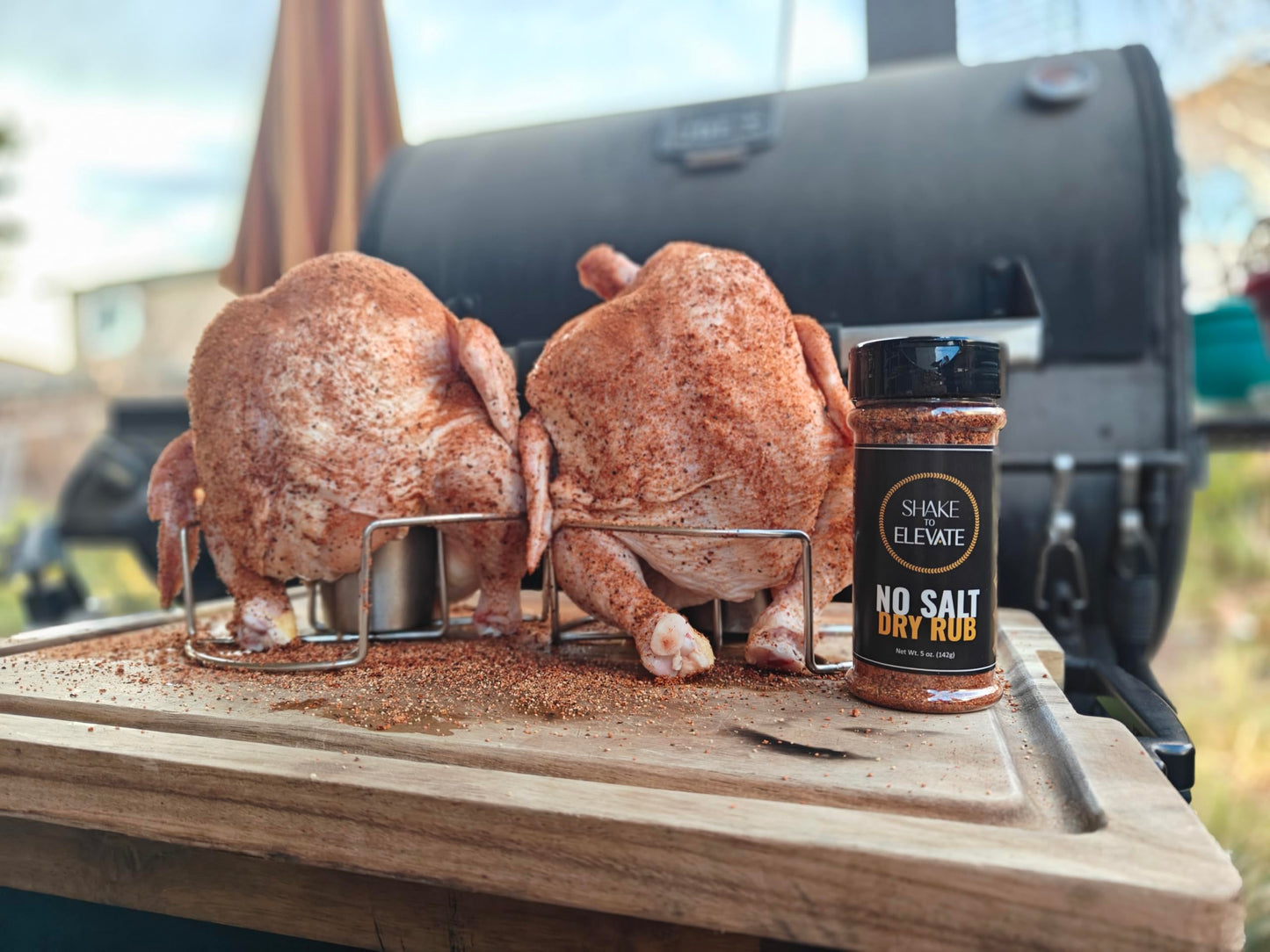 Shake to Elevate No Salt BBQ Dry Rub - 5 Ounce Shaker - All Natural Ingredients, Heart Healthy Seasoning