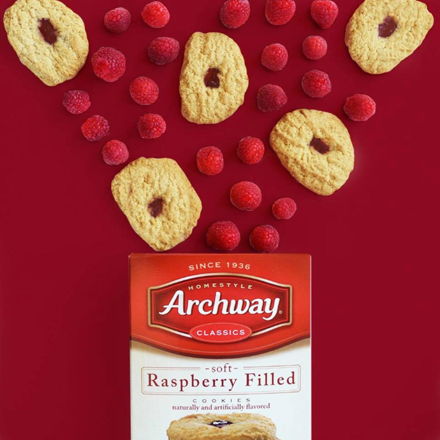 Archway Cookies, Raspberry Filled, 9 Oz (Pack of 9)