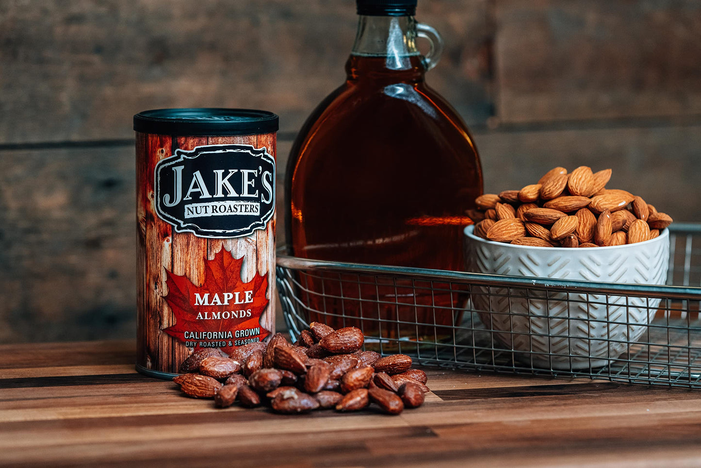 Jakes Nut Roasters Sweet & Salty Mixed Pack Almonds, 4 Flavors, 7 Ounce (Pack of 4)