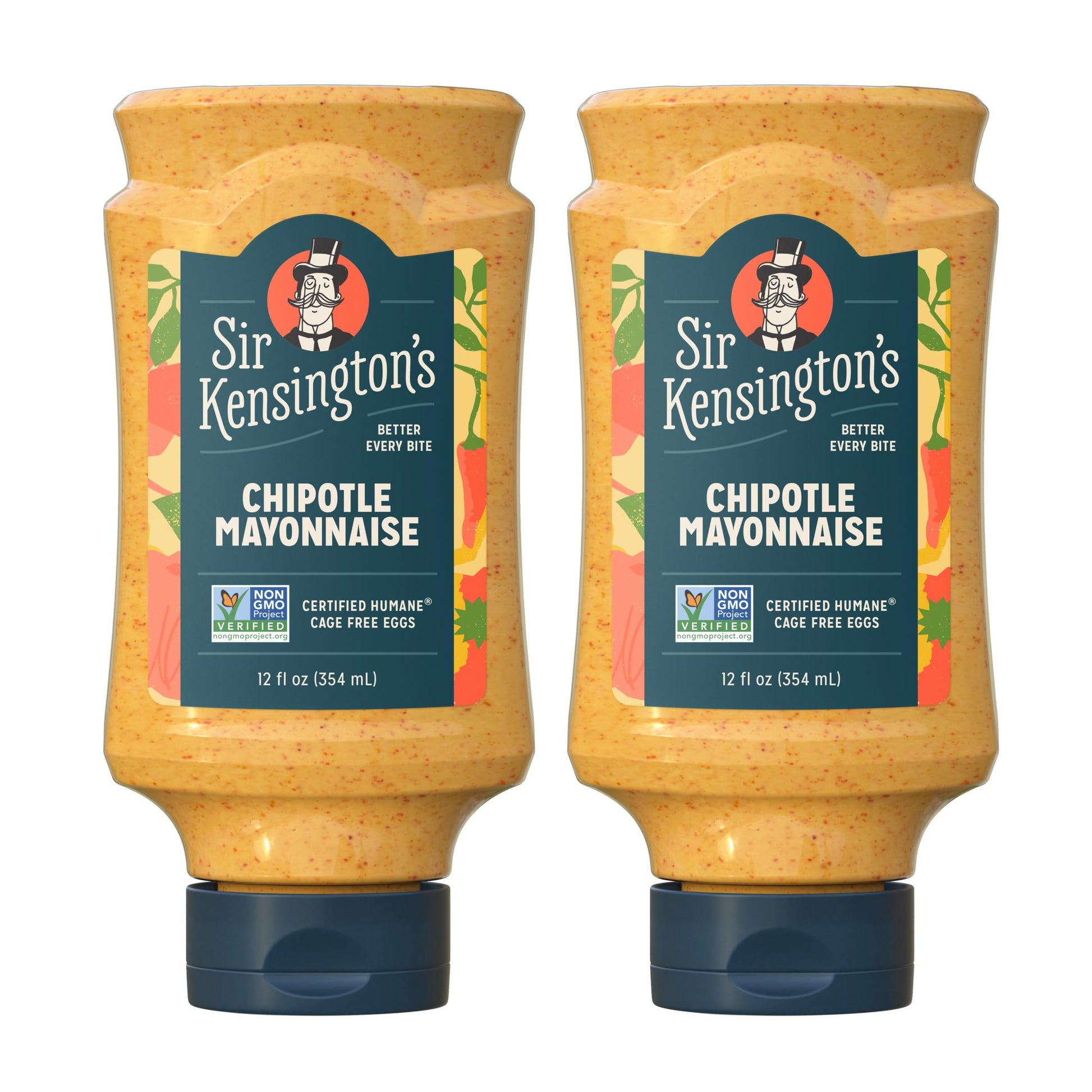Sir Kensington s Mayonnaise 2 Count Chipotle Mayo Gluten Free Non- GMO Project Verified Shelf-Stable 12 oz
