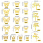 44 Pcs Gold Crown Cake Decoration 16 Pcs Mini Crown Tiny Crown With 24 Pcs Butterfly Wall Decors And 4 Pcs Birthday Cake Topper
