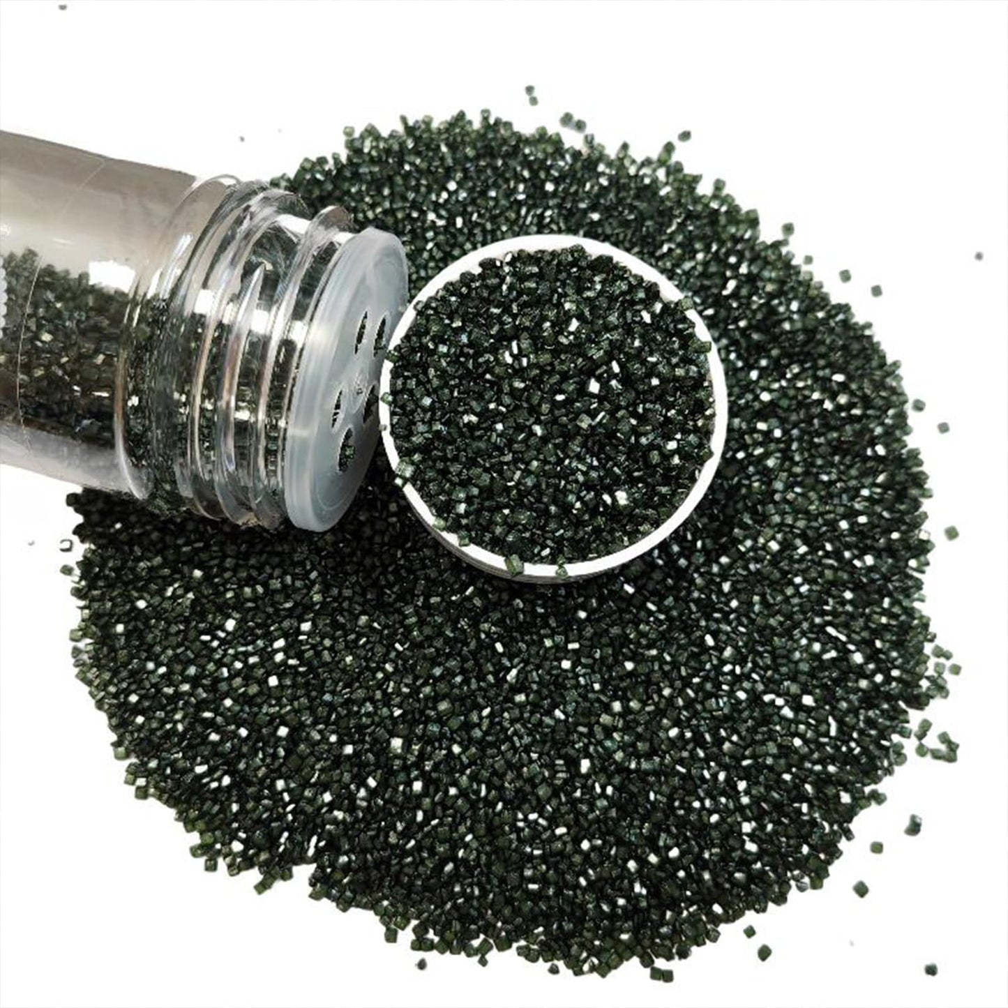 Sentovac Black Sanding Sugar For Baking Edible Sparkling Sugar Sprinkles Coarse Sugar Crystals For Baking Topping Cake Cookie Cu