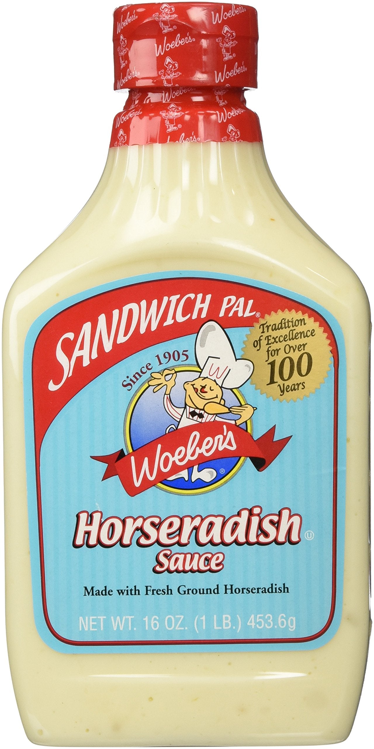 Woebers Horseradish Sauce, 16 Ounce