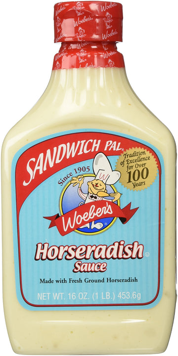 Woebers Horseradish Sauce, 16 Ounce