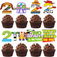 Two Infinity And Beyond Birthday Decorations 40Ps Two Infinity And Beyond Birthday Cupcake Toppers For Boys Girls 2Nd Birthday C