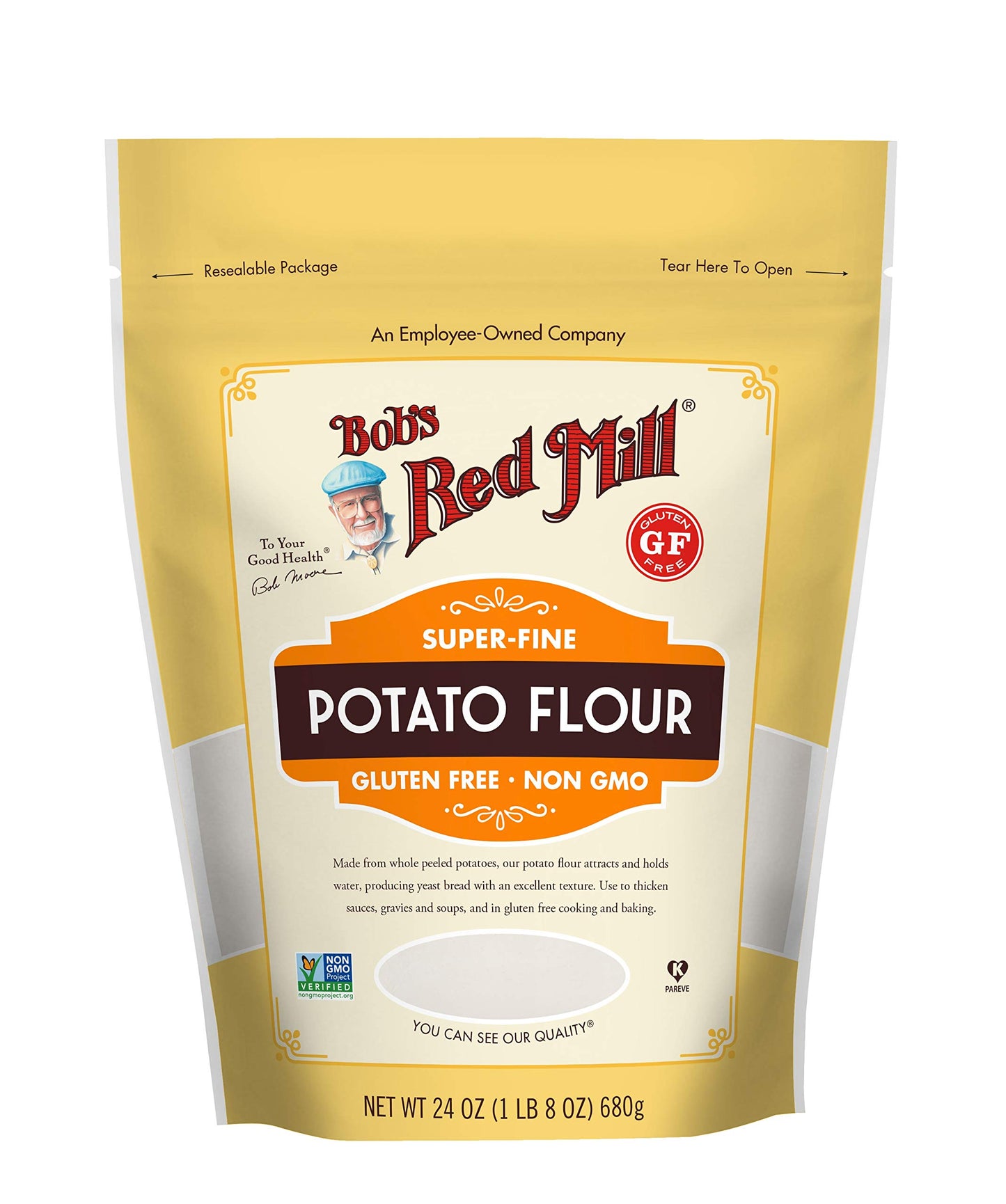 Bob'S Red Mill Potato Flour, 24Oz (Pack Of 4) - Non Gmo, Vegan, Kosher