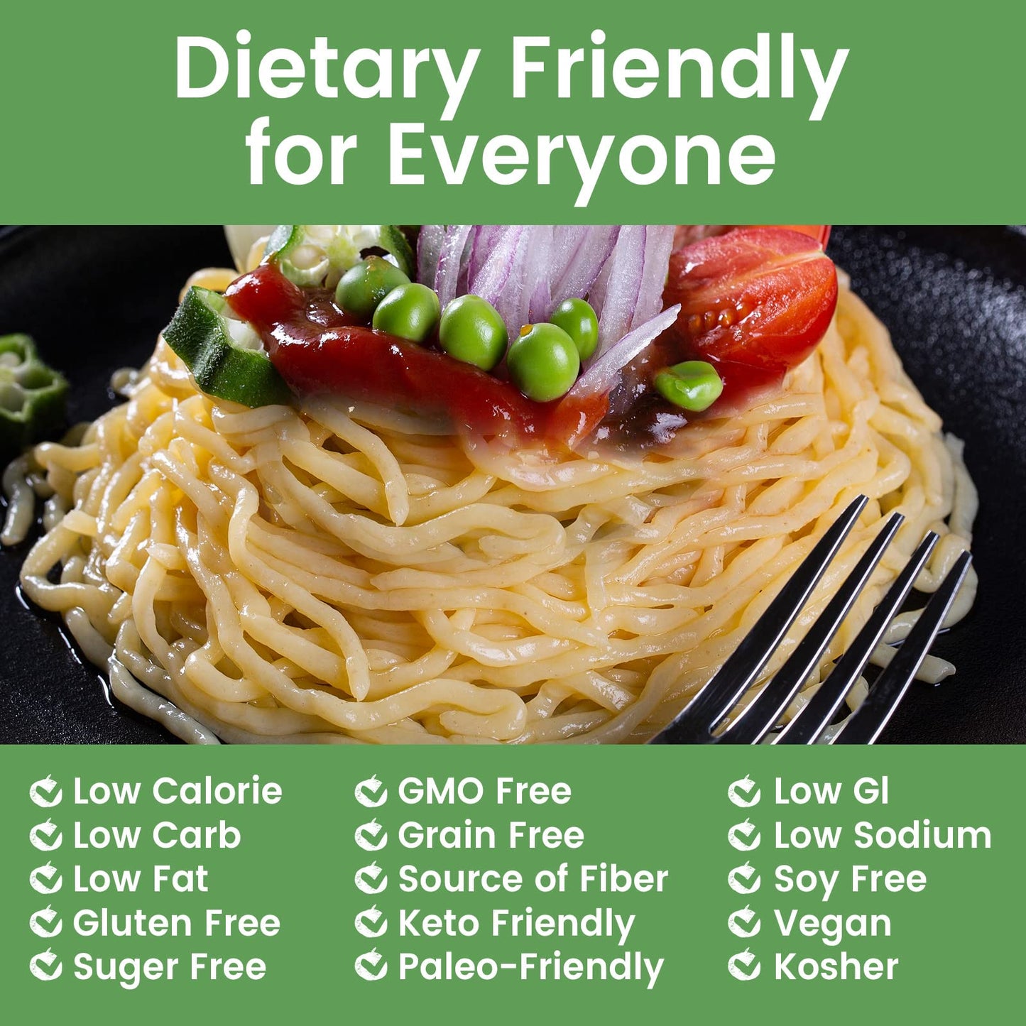 Hethstia Shirataki Noodle Diet Spaghetti Low-Carb Pasta Oat Flavor Plant Based Konjac Noodle Sugar Free, Paleo-Friendly, Gluten-