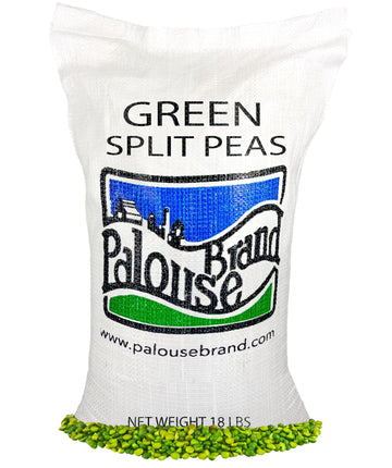 Certified Glyphosate Residue Free Green Split Peas | 18 Lbs | Family Farmed In Washington State | 100% Desiccant Free | Non-Gmo
