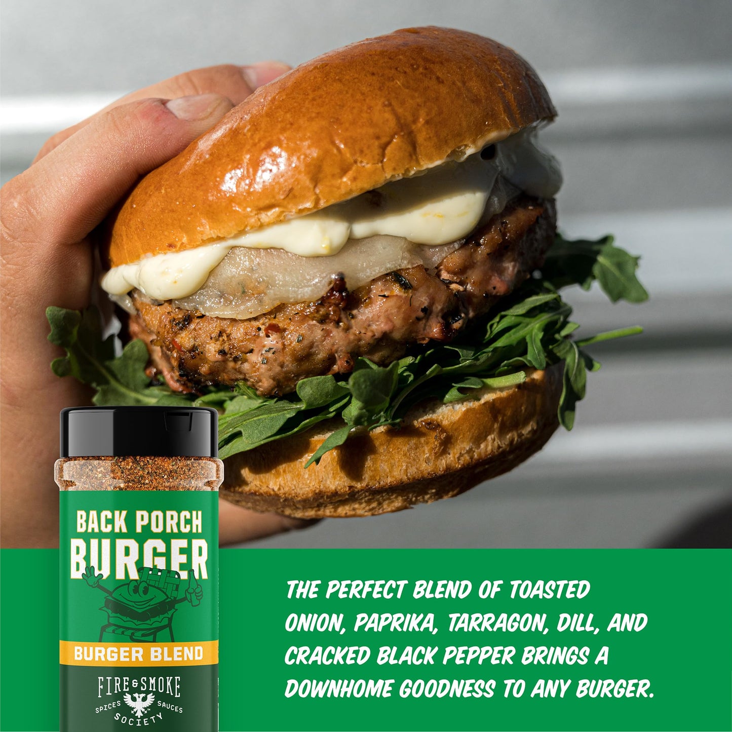 Fire & Smoke Society BBQ Rub, Burger Seasoning, Brown Sugar & Spices, 11.9 oz (Pack of 2)