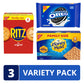 Oreo Cookies, Ritz Crackers, Honey Maid Graham Crackers Variety Pack, Family Size, 3 Packs