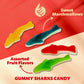 Gummy Sharks Candy Assorted Fruit Flavors, 2-Pound Bulk Bag