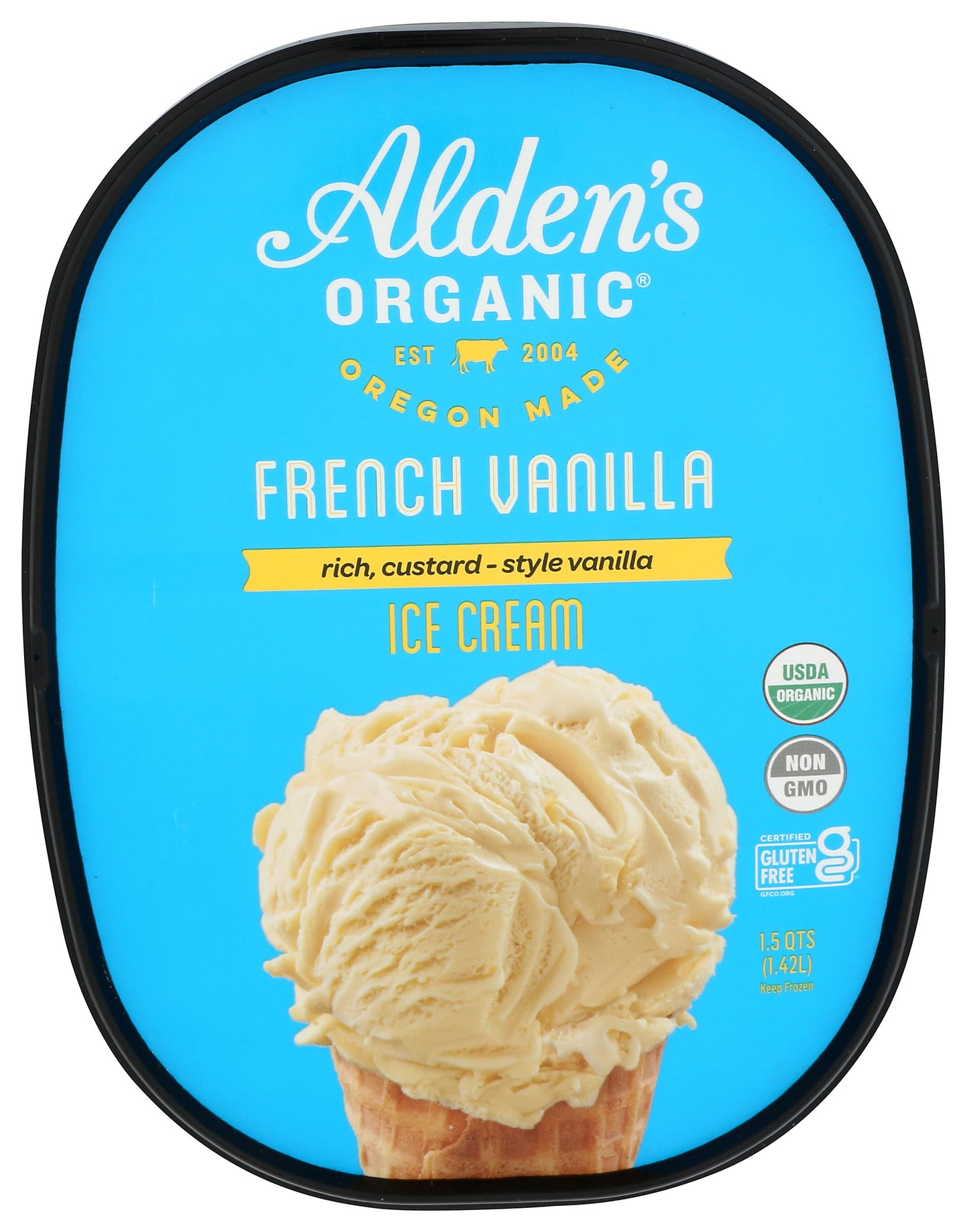 Aldens, French Vanilla Ice Cream, 48 oz (Frozen)