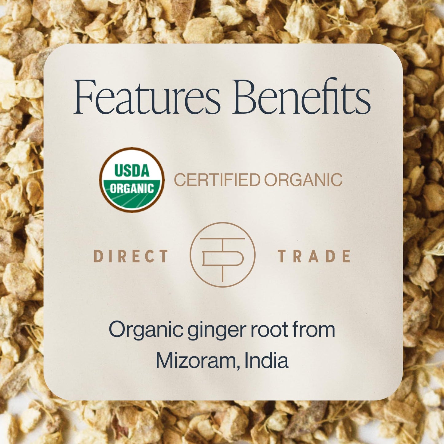 Rishi Tea Ginger Herbal Tea - Organic, Caffeine Free, Loose Leaf - 16 Ounces, 56+ Servings