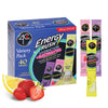 4C Energy Rush PSD Electrolyte Variety Pack Stix, 40 ct (14 Lemonade, 12 Strawberry, 14 Grape), 4.35 Ounce