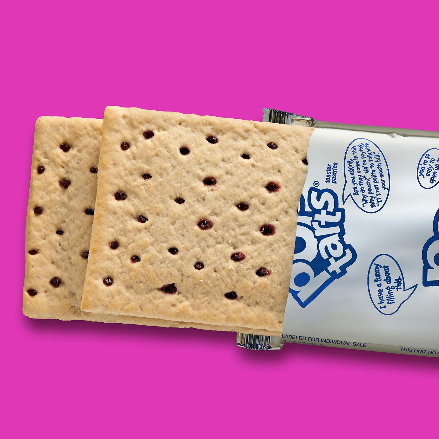 Pop-Tarts Breakfast Toaster Pastries, Unfrosted Blueberry Flavored, 14.7 Oz (8 Count)